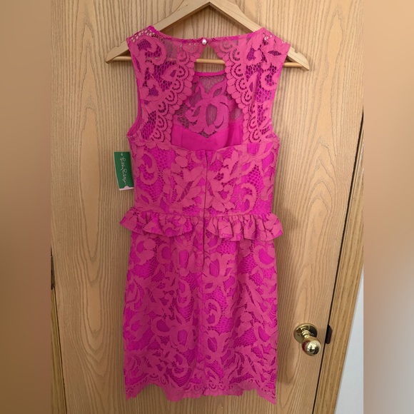 Lilly Pulitzer Pink Lace Mini Dress - Picture 4 of 9